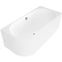 Polysan Astra R Monolith Asymmetrisch bad 160x75x60cm, wit