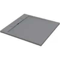 Best design Just Solid douchebak 100x100x3.5cm mat grijs