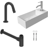 Salenzi fonteinset spy 45x20 cm glans wit