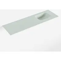 Mondiaz lex greey solid surface inleg wastafel voor toiletmeubel 100 cm. Positie wasbak rechts