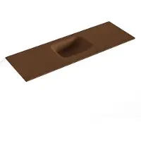 Mondiaz LEX Rust solid surface inleg wastafel voor toiletmeubel 90cm. Positie wasbak midden