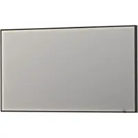 Ink Spiegel sp19 rechthoek in stalen kader met indirecte colour changing led verlichting 140x4x80 cm mat zwart