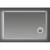 Sanilux Spiegel espe met make-up spiegel met led verlichting 3 kleur instelbaar en dimbaar 140 incl spiegelverwarming