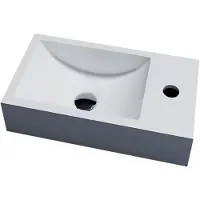 Sanilux Fontein recto 40x22x10 cm solid surface