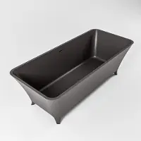 Mondiaz Vrijstaand bad lundy 170x75 cm kleur dark grey /dark grey