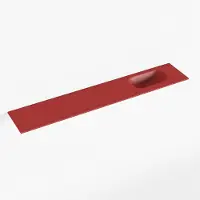 Mondiaz EDEN Fire solid surface inleg wastafel voor toiletmeubel 120cm. Positie wasbak rechts