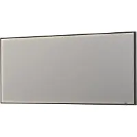 Ink Spiegel SP19 Rechthoek In Stalen Kader Met Indirecte Colour Changing LED Verlichting 180 x 4 x 80 cm Mat Zwart