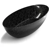 Mondiaz Vrijstaand ligbad float carbon flakes 170x80 cm koolstofvezel zwart