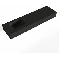Mondiaz LEX Urban vrijhangende solid surface wastafel 110cm. Positie wasbak links