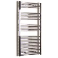 Sanicare Elektrische design radiator plug & play 172x45 cm chroom 920 watt met chroom thermostaat links