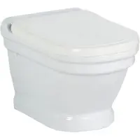 Creavit Wandcloset antik 35,5x33x53,1 cm keramiek retro glans wit