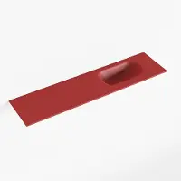 Mondiaz EDEN Fire solid surface inleg wastafel voor toiletmeubel 90cm. Positie wasbak rechts