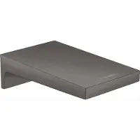 Hansgrohe Baduitloop Metropol Watervalstraal 18.5 cm Geborsteld Zwart Chroom
