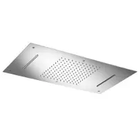 Hotbath Hoofddouche Mate Inbouw 70x38 cm Met Cascade Dualflow Chroom