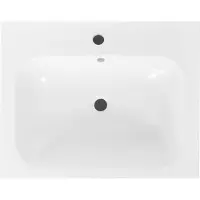 Best design Wastafel tbv Splash Meubels 60cm Met Kraangat Glans Wit