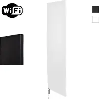 Sanicare Denso elektrische radiator 40x180cm wit mat met WiFi en thermostaat links wit