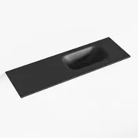 Mondiaz eden urban solid surface inleg wastafel voor toiletmeubel 70 cm. Positie wasbak rechts