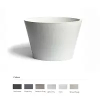 Urbi et Orbi Opzet wastafel circum beton 38x26 cm ivoor
