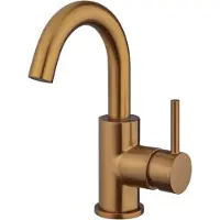 Boss & Wessing Opbouw Wastafelkraan BWS Cemal Met Draaibare Uitloop Geborsteld Brons Koper