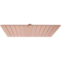 Boss & Wessing Hoofddouche BWS Colorato Vierkant 30x30 cm Geborsteld Koper