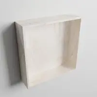 Mondiaz easy nis 29,5x29,5 cm in solid surface kleur ostra. 1 vak geschikt voor in- of opbouw