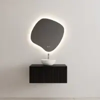 Gliss Design Onderkast timotheus 60 cm incl. Topplaat black veneer