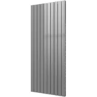 Plieger Designradiator cavallino retto dubbel 1936 watt middenaansluiting 180x75,4 cm zilver metallic