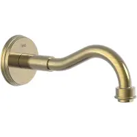 Tres Kraanhals clasic inbouw uitloop 21 cm verouderd messing