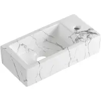 Best design Fontein Allure 36x18x9 cm Rechts Marmer White
