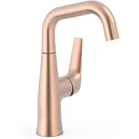 Tres Wastafelmengkraan fuji 23.6 cm met draaibare uitloop mat rose gold