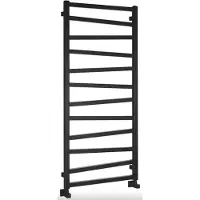 Sapho Designradiator zig recht 60x133,4 cm 601w mat zwart