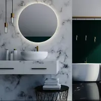Martens & Meijer Badkamerspiegel rotondo met indirecte verlichting rondom