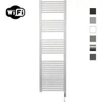 Sanicare Elektrische radiator hwv met wifi 172x45 cm wit 920w met thermostaat wit rechtsonder