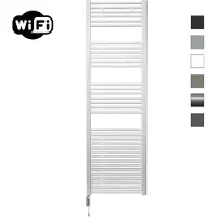 Sanicare elektrische design radiator 60x172cm wit met WiFi en thermostaat links wit