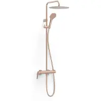 Tres Regendouche Fuji 203 Cm met Handdouche Mat Rose Gold