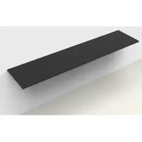Arcqua Wastafelblad topblad marble 210x46 cm cast marble mat zwart