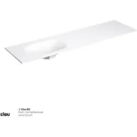 Clou Hammock Wastafelblad Enkele Waskom Links 180cm Compositie 30 Aluite Mat Wit