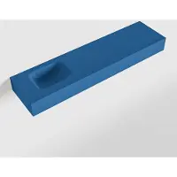 Mondiaz LEX Jeans vrijhangende solid surface wastafel 120cm. Positie wasbak links