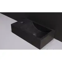 Forzalaqua Fontein kalmar hardsteen gezoet zonder kraangat links 40x22x10 cm