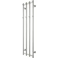 TVS Elektrische Radiator ELDO 4 Gepolijst RVS met Timer 140x34.5 cm