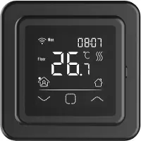 Best design Klokthermostaat inbouw with touch incl. Wifi zwart