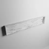 Mondiaz easy nis 149,5x29,5 cm in solid surface kleur glace. 1 vak geschikt voor in- of opbouw