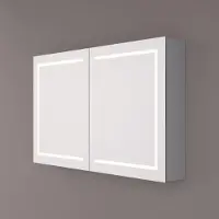 HiPP Spiegelkast Design SPK 61000 Rechthoek 140x70 cm 3 deuren Met Verlichting Incl. Spiegelverwarming en 2x Stopcontact