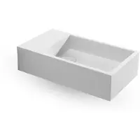 EH Design Fontein Salle 400x220x100 mm Solid Surface Mat Wit