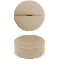 Clou Vale Rond Fontein Zonder Kranenbank Met Geïntegreerde Afvoer Mat Mosterd Keramiek 22 cm