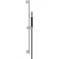 Boss & Wessing Glijstangset bws moran met staafhanddouche 1 stand 150 cm geborsteld staal/mat zwart