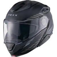 NEXX X.Lifetour Globe Zwart Mat Grijs Systeemhelm Maat L