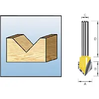 Makita Accessoires V-groeffrees R45 S6 - D-09597