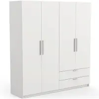 CBA Kleerkast Glenda-mat wit