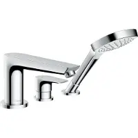 Hansgrohe Talis E afdekset 3-gats badrandcombinatie Chroom